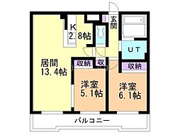 間取図画像 2LDK