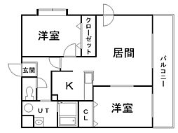 間取図画像 2LDK