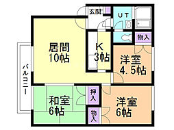 間取図画像 3LDK