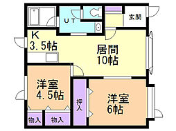 間取図画像 2LDK