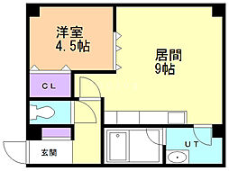 ライブヒア 1LDKの間取図画像