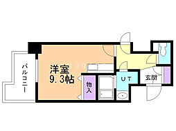 ヴァージェ共応 ワンルームの間取図画像