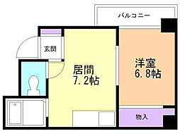 アベニール・プルミエ 1LDKの間取図画像
