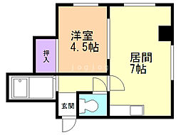 イーストレジデンス 1LDKの間取図画像