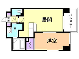NCウイング菊水 1LDKの間取図画像