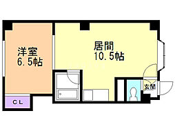 プログレス南郷 1LDKの間取図画像