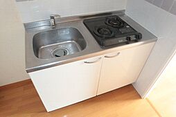 2口ガスコンロのシステムキッチンです