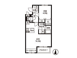 間取図画像 1LDK