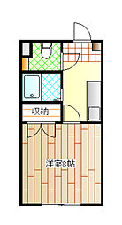 ラフォーレ本郷館 1Kの間取図画像