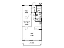 ラ・サージュ 1LDKの間取図画像