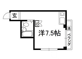 築山マンション 3-D ｜ 京都府京都市上京区築山南半町（賃貸マンション1R・3階・17.00㎡） その2