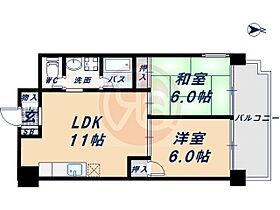 大阪府大阪市天王寺区玉造元町（賃貸マンション2LDK・2階・46.80㎡） その2