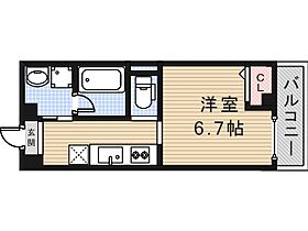 大阪府大阪市西成区岸里東2丁目（賃貸マンション1K・7階・25.63㎡） その2