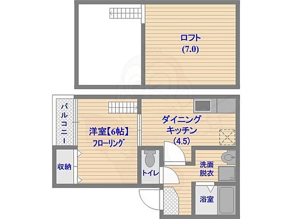 パサージュ地行 ｜福岡県福岡市中央区地行３丁目(賃貸アパート1DK・1階・24.73㎡)の写真 その2