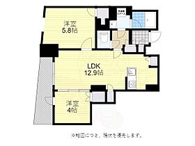 レーベン福岡天神ONE TOWER  ｜ 福岡県福岡市中央区天神５丁目（賃貸マンション2LDK・15階・50.47㎡） その2