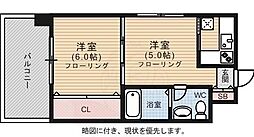 エステート・モア平尾センティモ 2Kの間取図画像