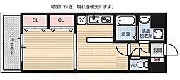 アクアシティ博多サウスステーション 1DKの間取図画像