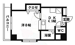 ドリームベイサイド2 1DKの間取図画像