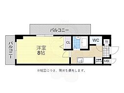 コスモコート 1Kの間取図画像
