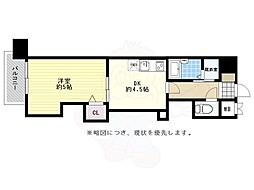 レジディア博多 1DKの間取図画像