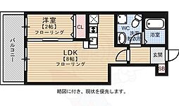 グランフォーレ大名プレミア 1LDKの間取図画像