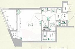 ラフォーレ赤坂アネックス 1Kの間取図画像