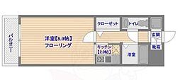 エステート・モア天神STUDIO 1Kの間取図画像