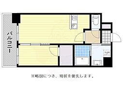 サヴォイグランデヴィル 1LDKの間取図画像