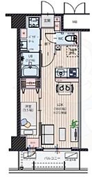 シンセラティ薬院 1LDKの間取図画像