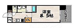 ウインステージ平尾 1Kの間取図画像