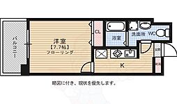 ローズモントフレア博多駅前 1Kの間取図画像