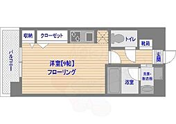 アイセレブ箱崎浪漫邸 ワンルームの間取図画像