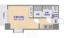 サヴォイエイペックス 1Kの間取図画像