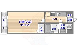 和光レジデンス博多 1Kの間取図画像