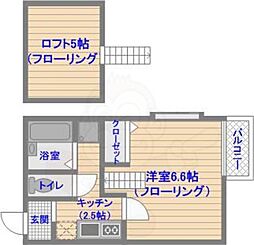 ピュア吉塚拾壱番館 1Kの間取図画像