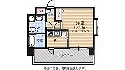 ピュアドームベイサイド博多 1Kの間取図画像