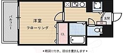 ヨーキハイム大濠 1Kの間取図画像