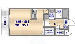 エンクレスト県庁前 1Kの間取図画像