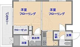 エンクレスト博多 2Kの間取図画像