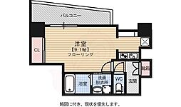アソシアグロッツォ天神ミッドシティ 1Kの間取図画像
