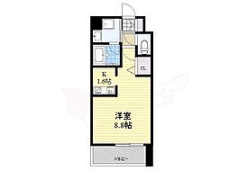 エンクレスト博多駅南SHARE 1Kの間取図画像