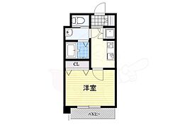 サヴォイ箱崎邸園 1Kの間取図画像