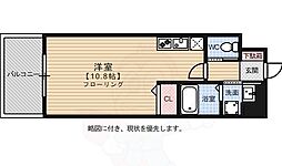 ウインステージ平尾 ワンルームの間取図画像