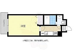 ソシアル天神 1Kの間取図画像
