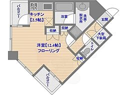 ラクレイス平尾ステーション 1Kの間取図画像
