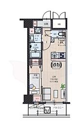 シンセラティ薬院 1LDKの間取図画像