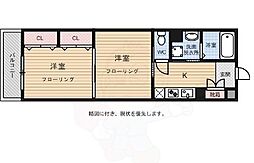 リファレンス箱崎 2Kの間取図画像