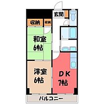 アメニティフラット  ｜ 栃木県宇都宮市滝の原1丁目（賃貸マンション2DK・3階・44.91㎡） その2