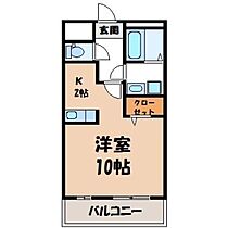 栃木県宇都宮市西原町（賃貸マンション1R・3階・36.27㎡） その2