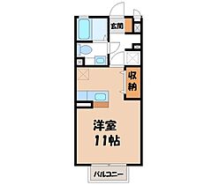 栃木県宇都宮市松原3丁目（賃貸アパート1R・2階・30.03㎡） その2